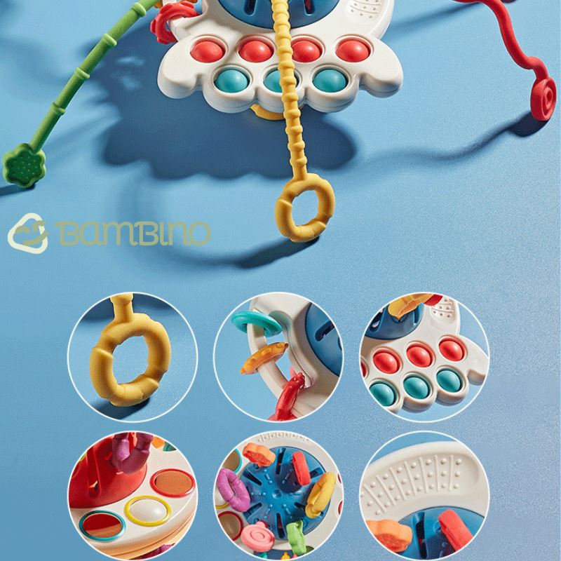 Brinquedo de Desenvolvimento Sensorial Bambino 3 em 1