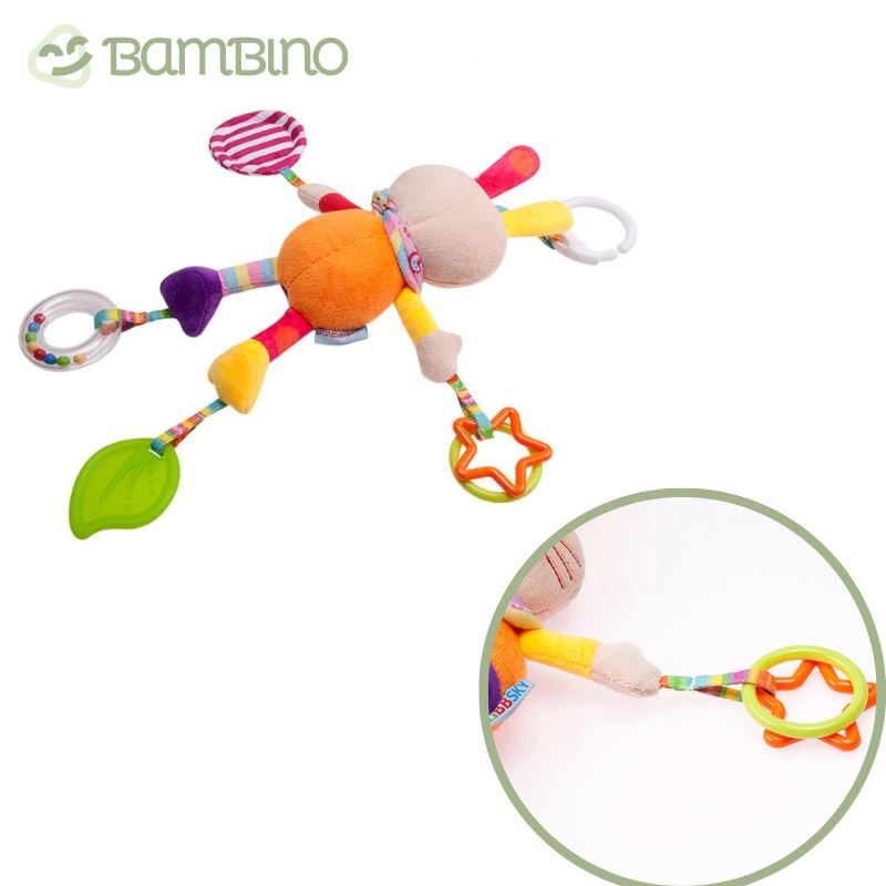 Chocalho Primeiro Toque para Carrinho de Bebê Bambino