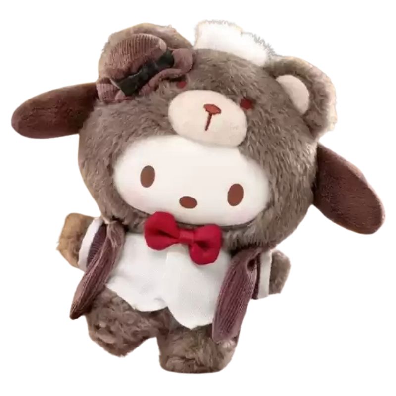 Boneco Labubu Hello Kitty Ursinho