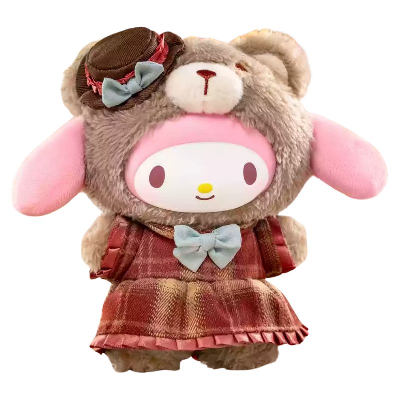 Boneco Labubu Hello Kitty Ursinho