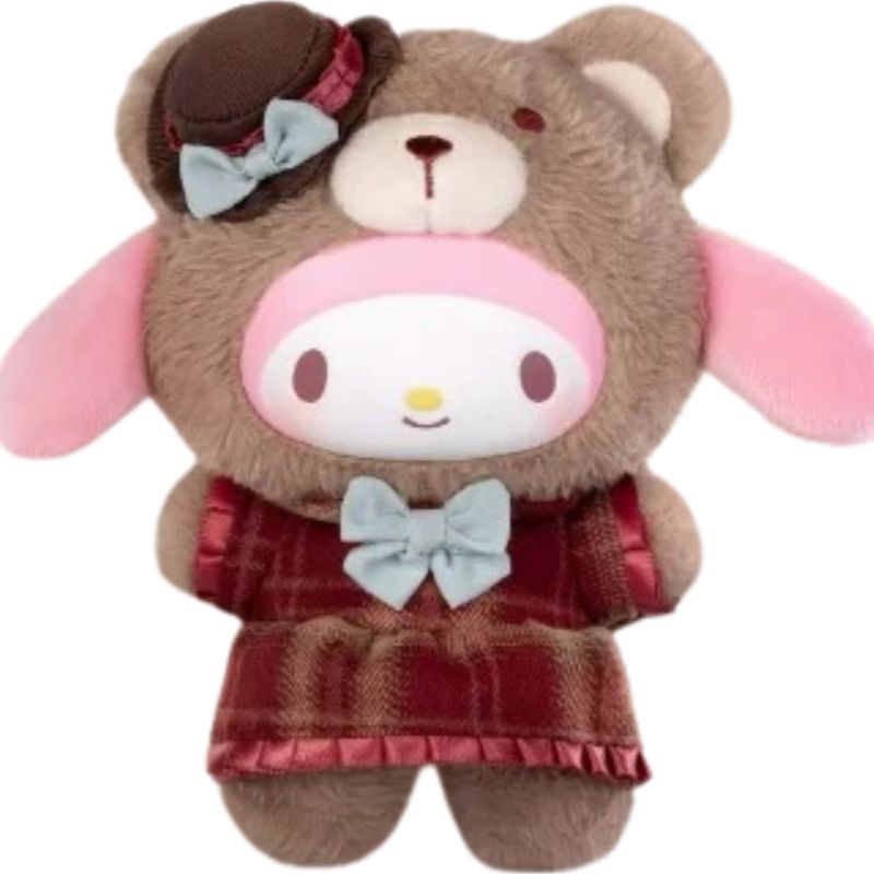 Boneco Labubu Hello Kitty Ursinho
