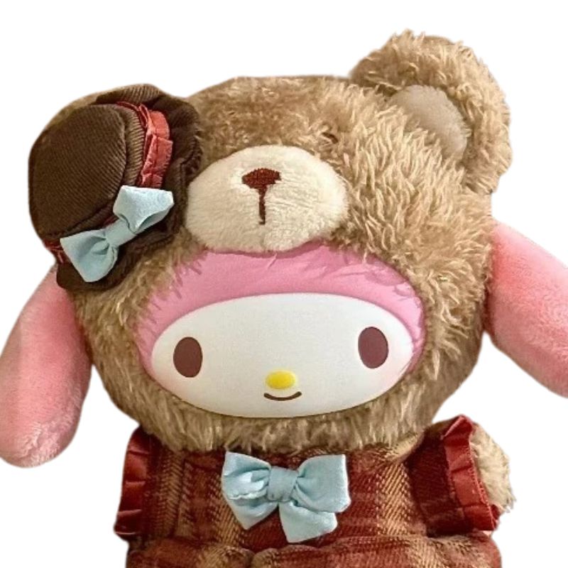 Boneco Labubu Hello Kitty Ursinho