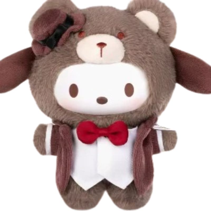 Boneco Labubu Hello Kitty Ursinho