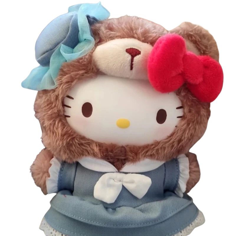 Boneco Labubu Hello Kitty Ursinho