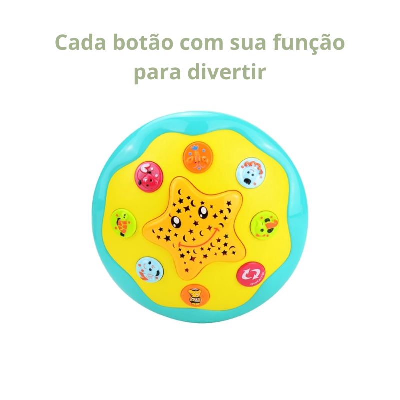 Brinquedo Aquário Musical Projetor de Luz Bambino