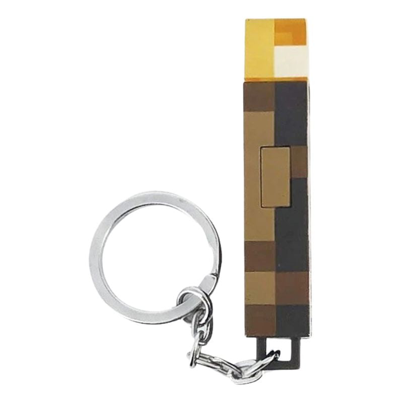 Chaveiro Tocha Iluminada Minecraft
