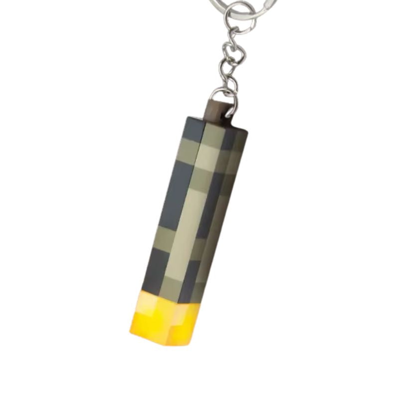 Chaveiro Tocha Iluminada Minecraft
