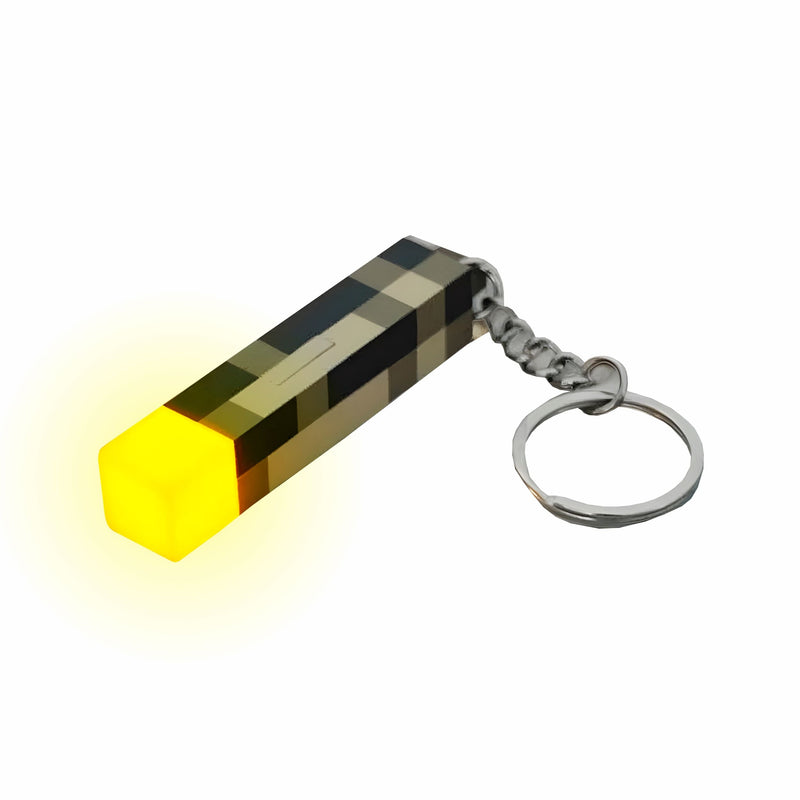 Chaveiro Tocha Iluminada Minecraft