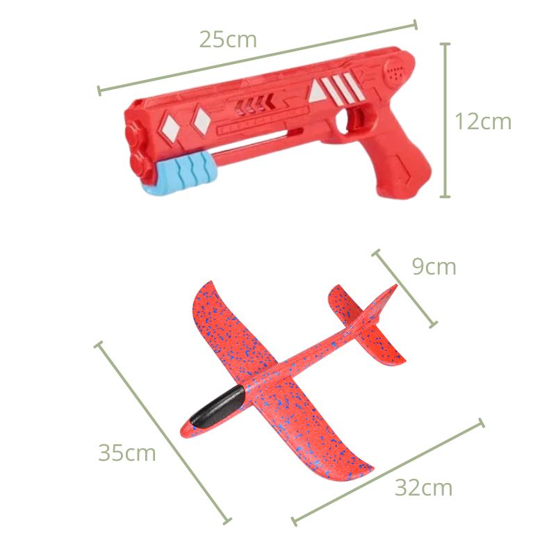 Lançador de Avião para Crianças + Um Avião de Brinde!